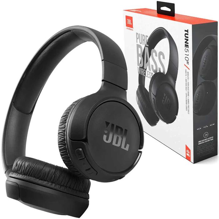 Новые Блютуз наушники JBL Tune 510BT Black (JBLT510BTBLKEU)