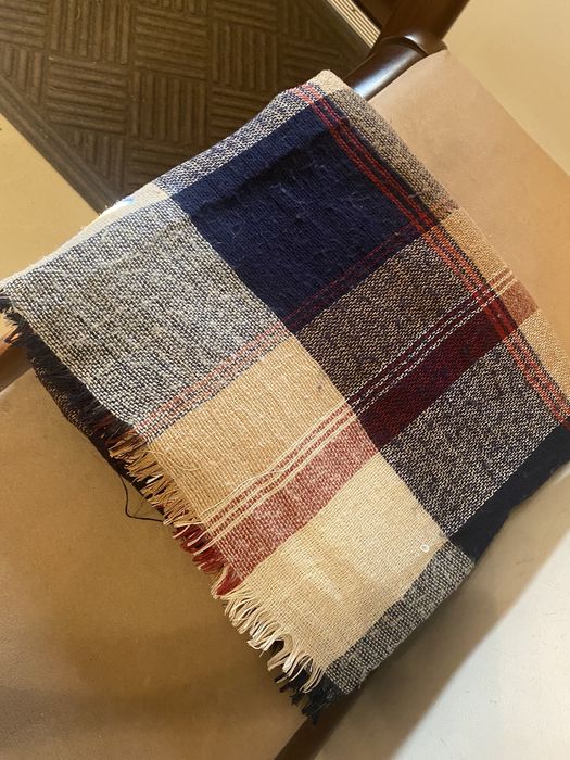 Szalik chusta krata szal w kratę zimowa jesienna pull&bear