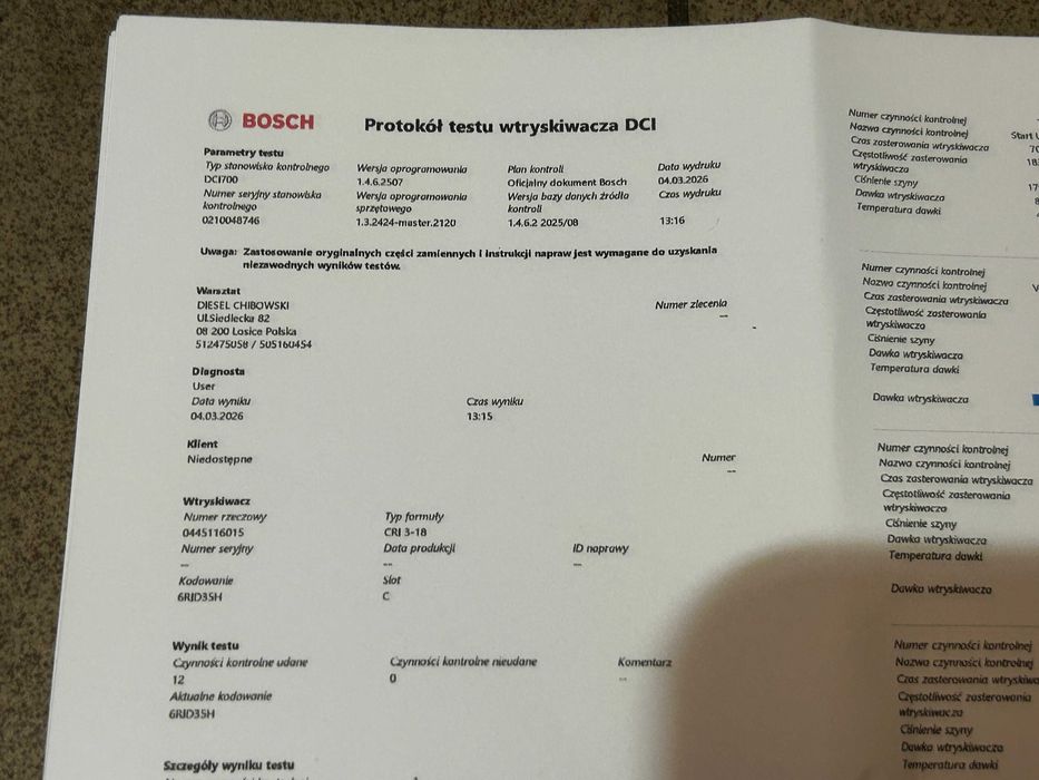 Wtrysk wtryski paliwa audi a4 b8 a6 c6 2.7 tdi lift cana