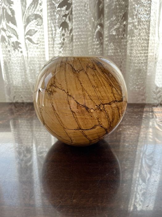 Wazon szklany kula vintage