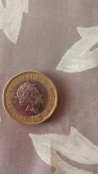 Moeda one pound 2017 rara