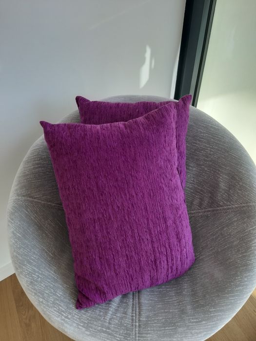 Almofadas decoratovas lilás/roxas