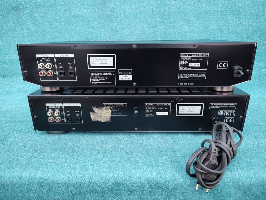 Sony minidisc mini disc MDS 303 MDS 500