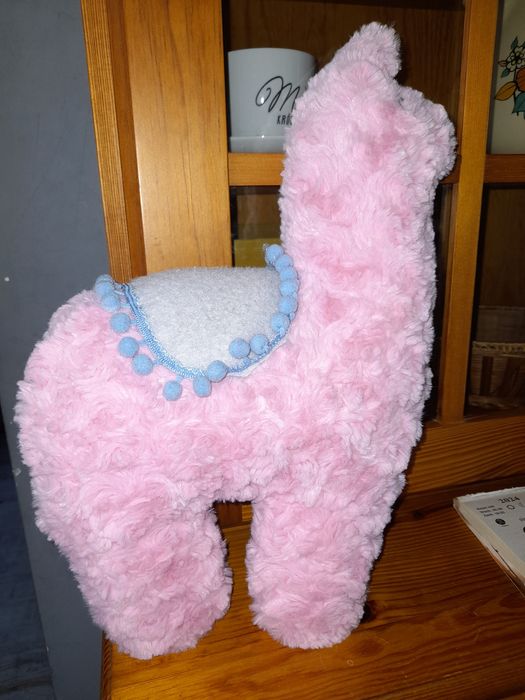 Lama maskotka różowa