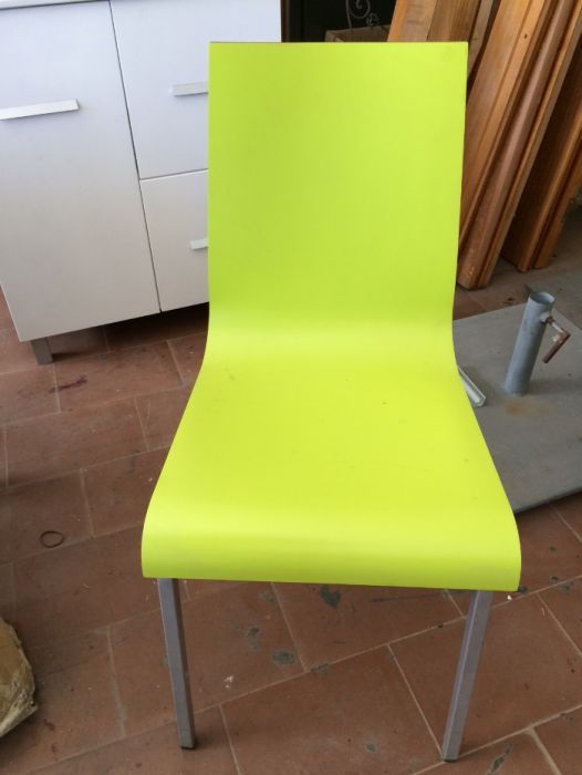 Cadeira (Aluminio/Fenolico ) verde