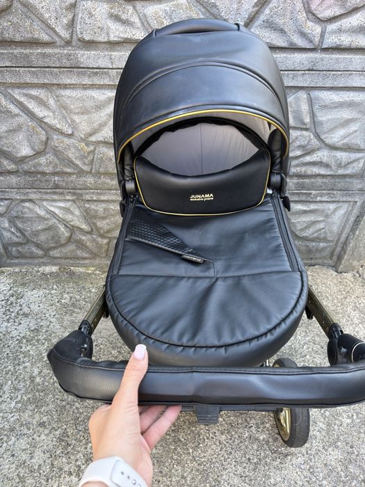 Коляска 2в1 Junama Diamond Fluo Gold Black Торг