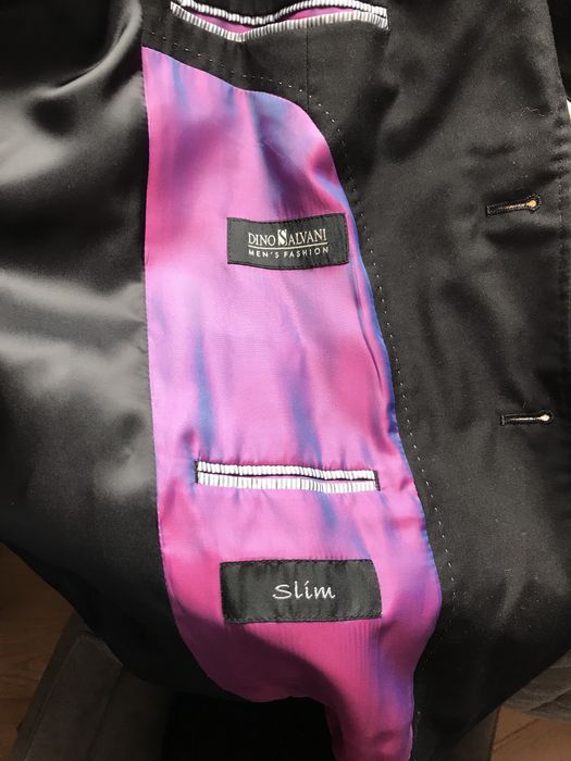 Czarny nowy garnitur Dino Salvani 182/96/84