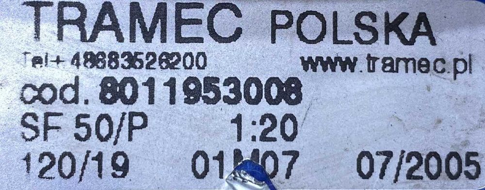 reduktor / przekładnia ślimakowa SF50/P