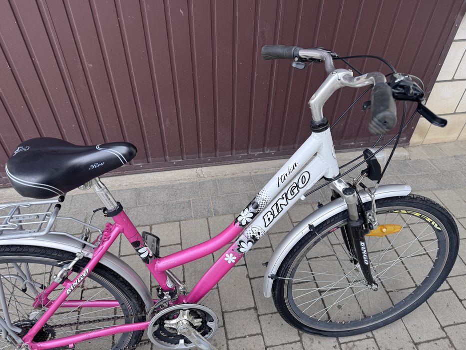 Rower dziewczęcy 24” Bingo Viktoria Shimano 21 biegów