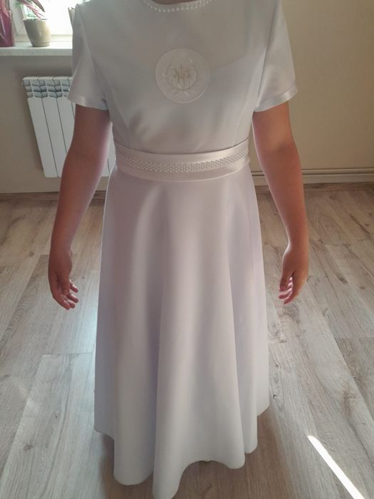 Sukienka komunijna z bolerkiem i torebką