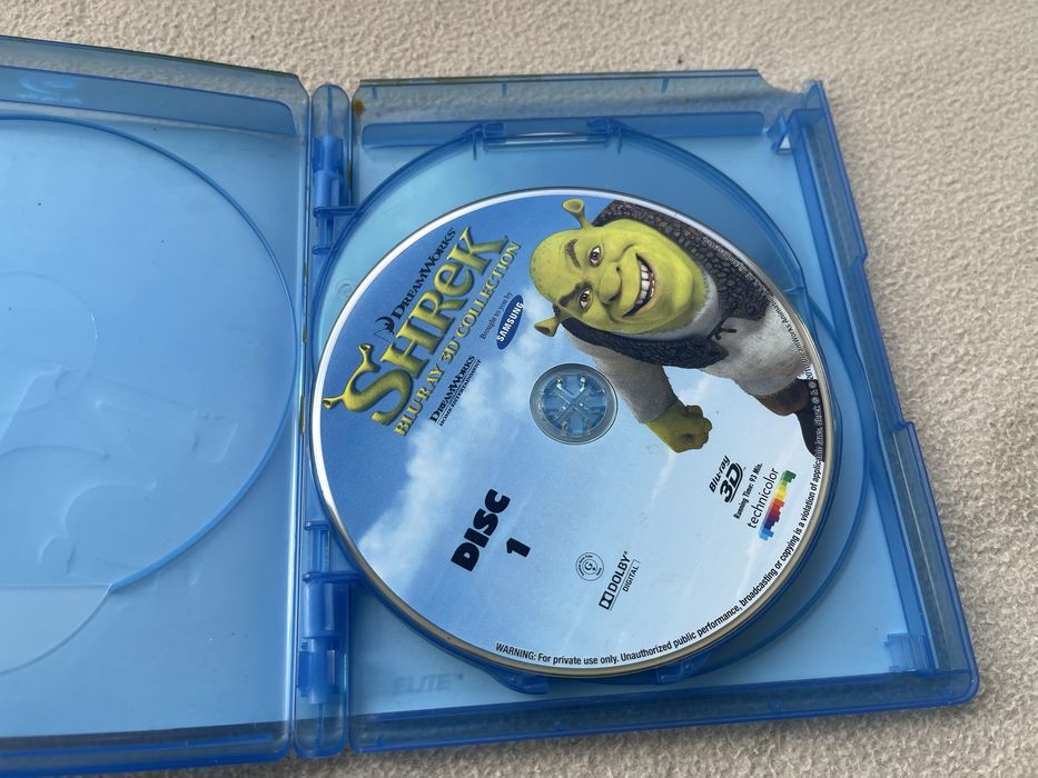 Shrek 1-4 bluray 3D Collection PL