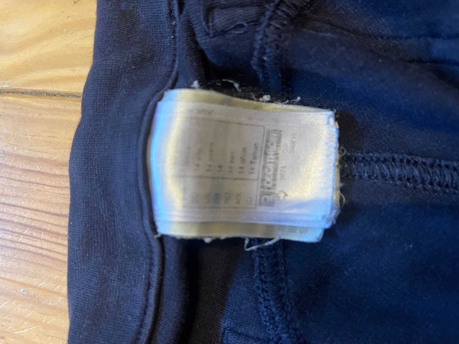 FOUGANZA Calça 14 anos com Reforços Aderentes Equitação Mesh Azul