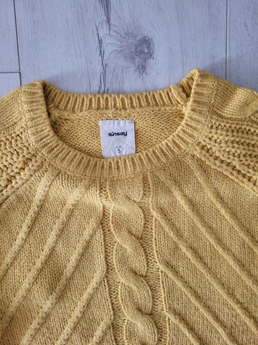 Zestaw bluza ze sweterkiem żółte rozm 38