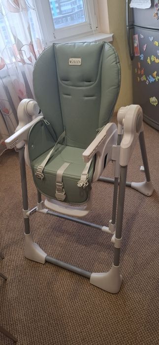 Дитячий стільчик для годування El Camino ME 1087 SWAN Pale Green Бірюз