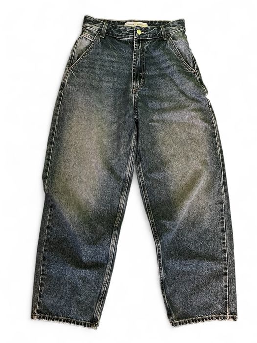 широкие джинсы bershka