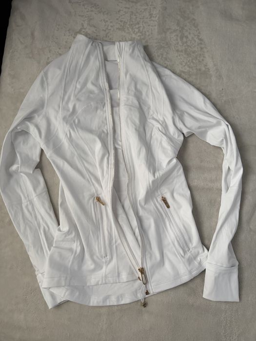 Bluza koszulka kurtka treninowa biała Lululemon