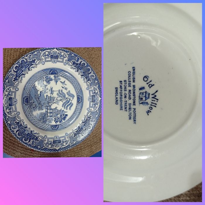 Набір посуду Англія фаянс вінтаж ,,блакитна верба - голубая ива,,