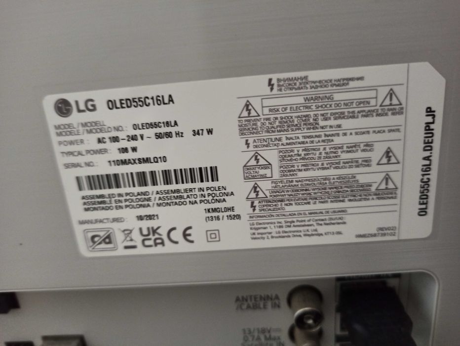 Smart TV OLED LG 55" OLED55C16LA. Oportunidade ÚNICA!!!