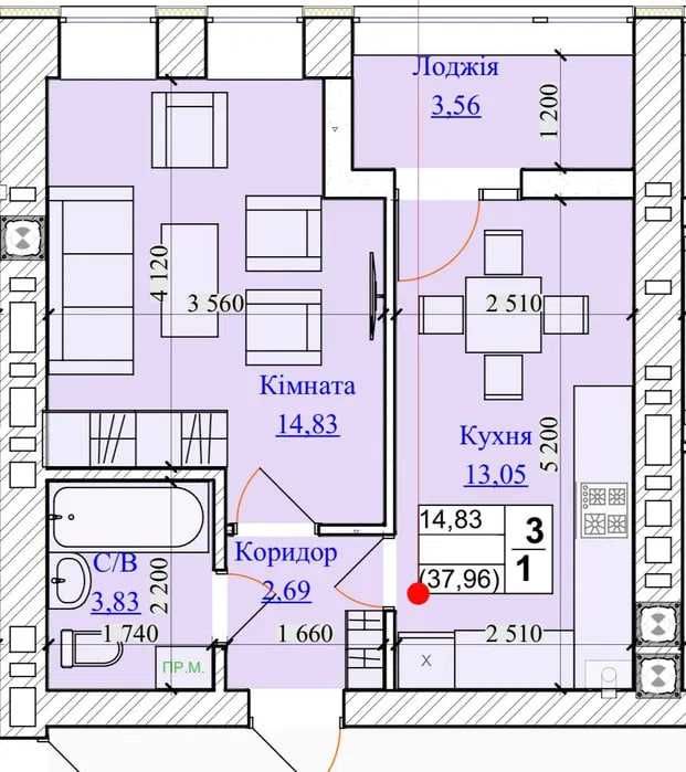 Продаю 1к квартиру в ЖК One Family 5км до Києва