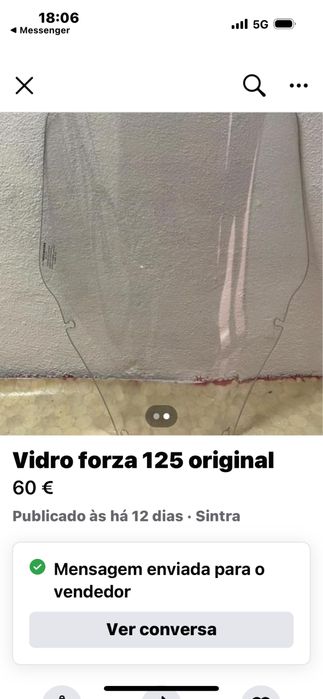 Vidro forza como novo