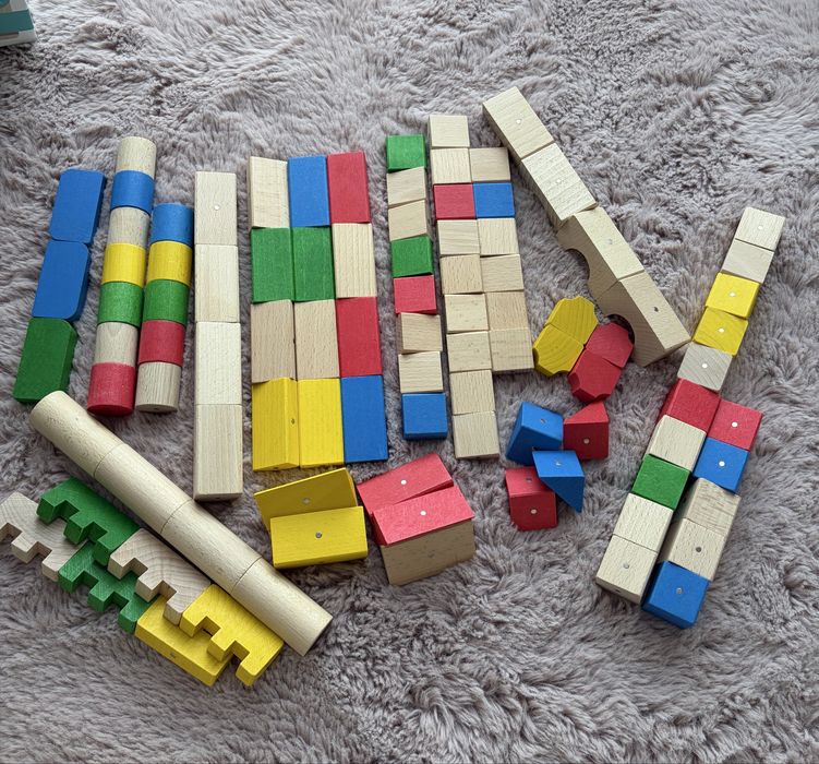 Drewniane klocki  magnetyczne Kooglo 98 szt
