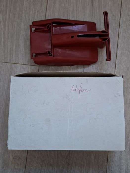 Telefon elwro z oryginalnym pudełkiem stacjonarny elektron bordowy