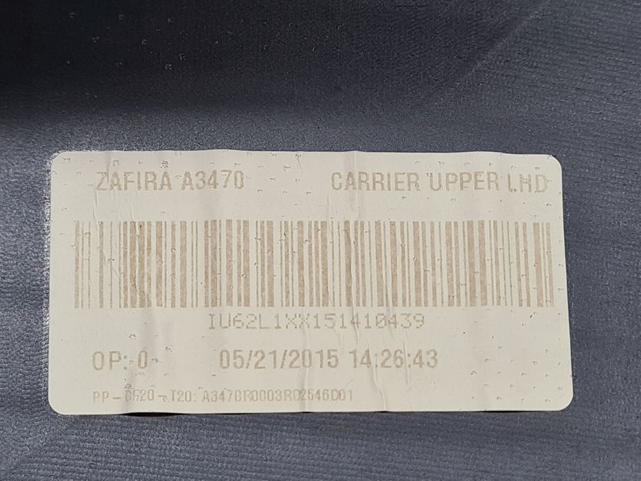 deska kokpit konsola airbag pasy opel zafira c