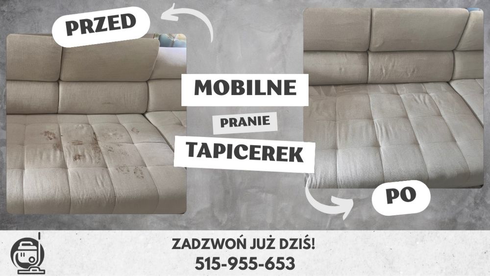 Mobilne pranie tapicerki z dojazdem do klienta!