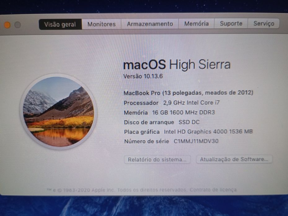 MacBook  Pro 13" i7 2,9Ghz 2012