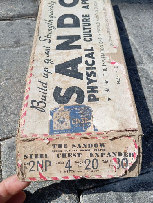 Aparelho de molas para musculação. Antiguidade