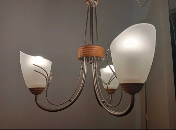 Candeeiro de Teto Vintage Metal Lux (Made in Italy) + 3 Lâmpadas LED Lexman E14