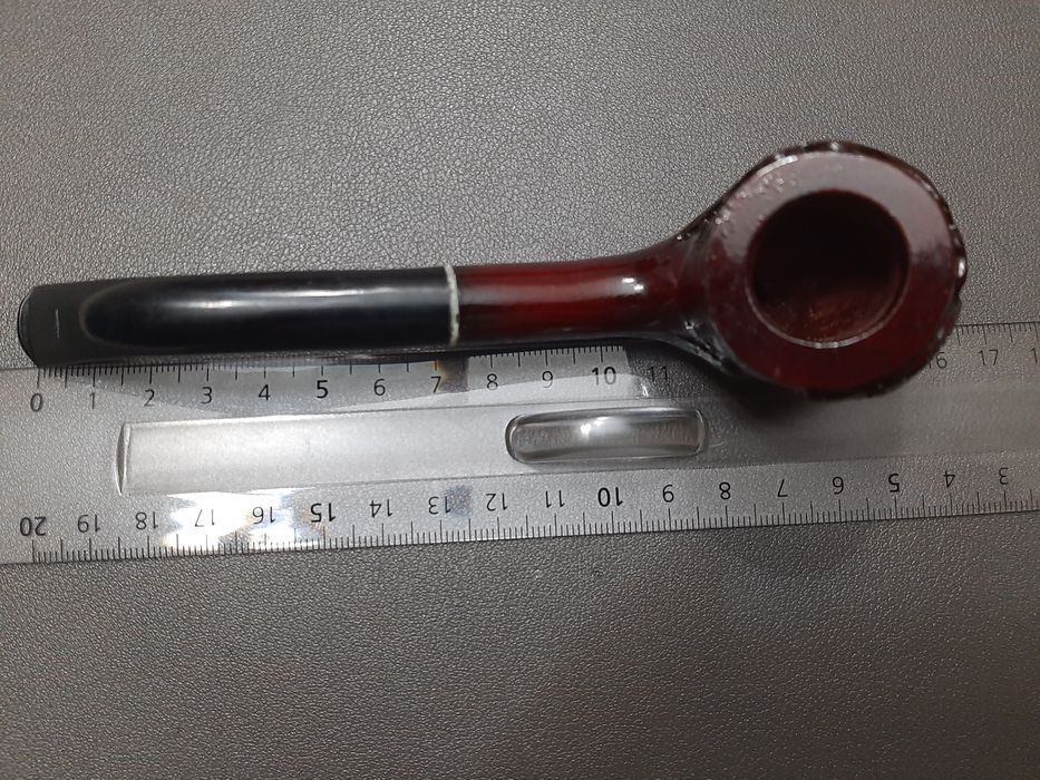 Vintage Golden Leaf 477 Red Wooden Tobacco pipe