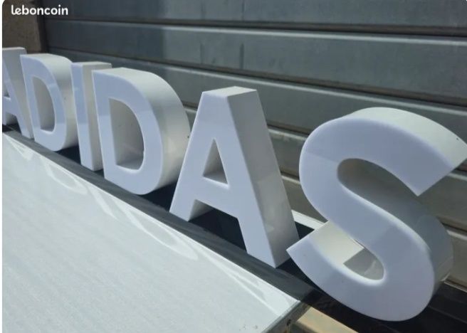 Lebotcoin 3D Podświetlana Reklama Neon ADIDAS