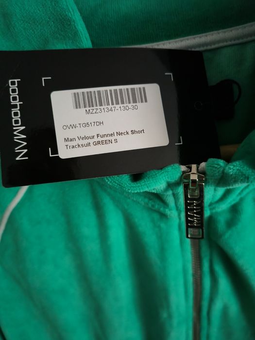 Nowa męska bluza welurowa Boohoo Man S