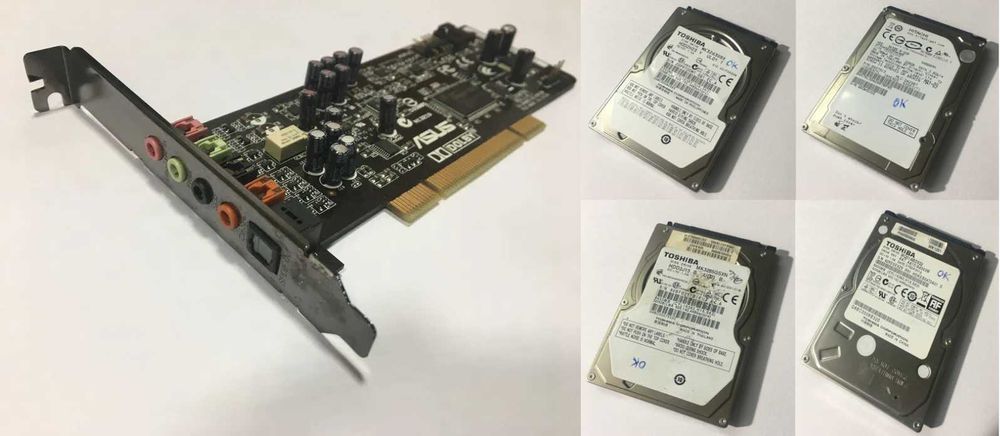 Placa de som Asus Xonar DG 5.1 PCI Discos Sata 2.5"