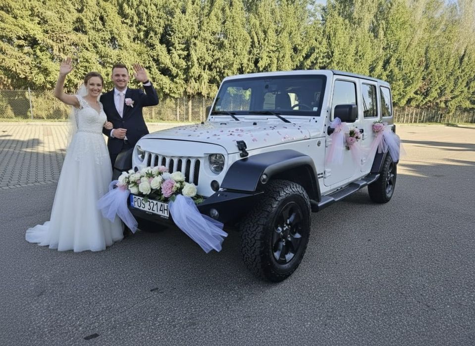 Jeep Wrangler do ślubu i inne okazje-ściagany dach