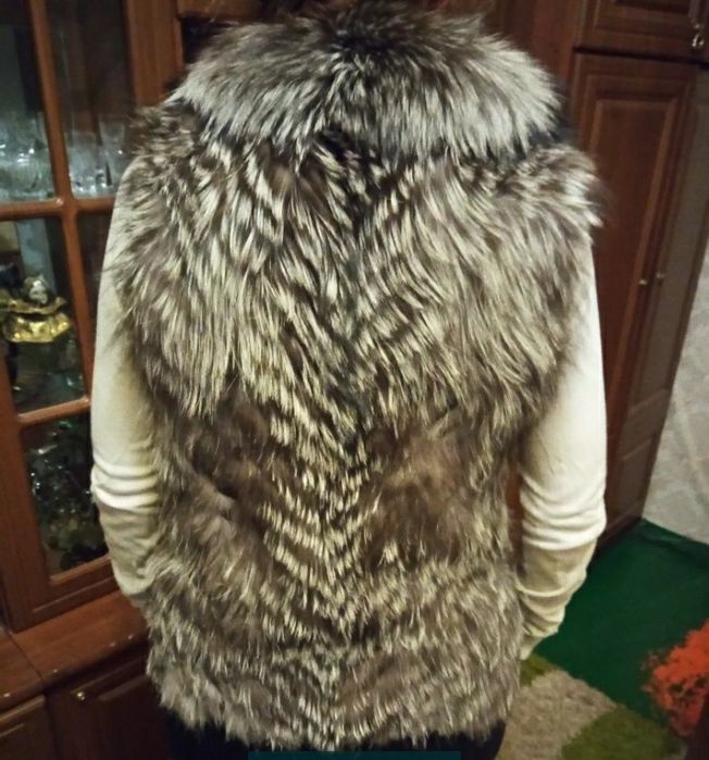 Чернобурка жилетка