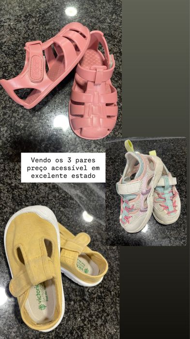 Lote 3 Pares Calçado Barefoot Tam. 22