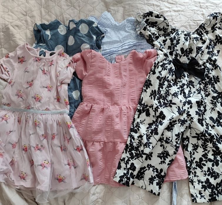 Paka legginsów i sukienek rozm.98