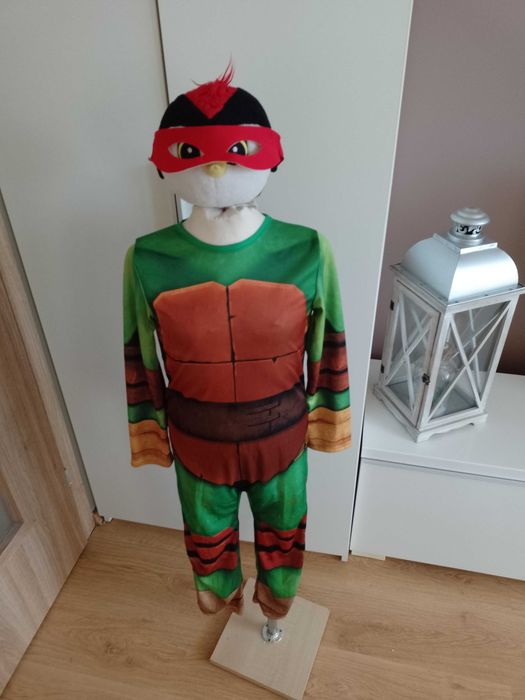 Strój karnawałowy ŻÓŁW NINJA WOJOWNIK przebranie 122/128 16