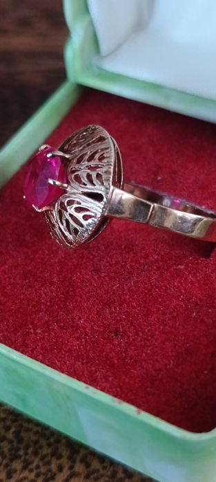 Złoty pierścionek r.19 warmet