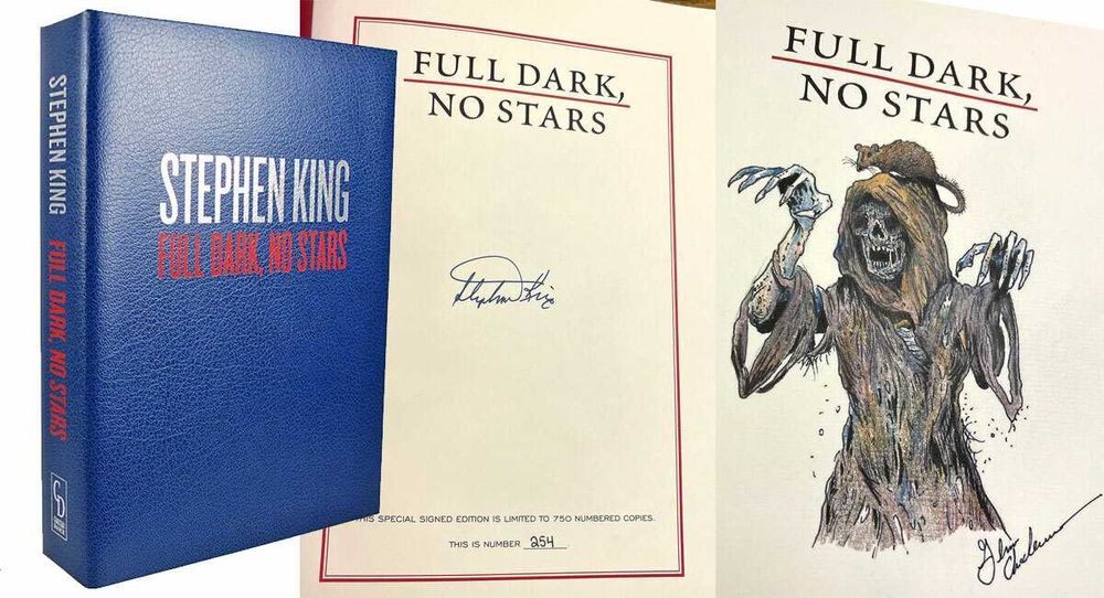 STEPHEN KING Autograf Full Dark No Stars Deluxe Signed Limited Edition