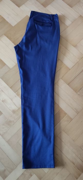 Spodnie materiałowe XL 54/96/182 granatowe