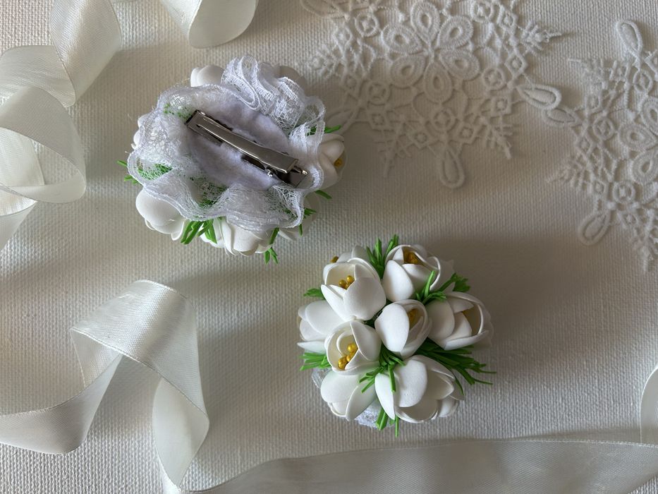 Spinki do włosów fiolki