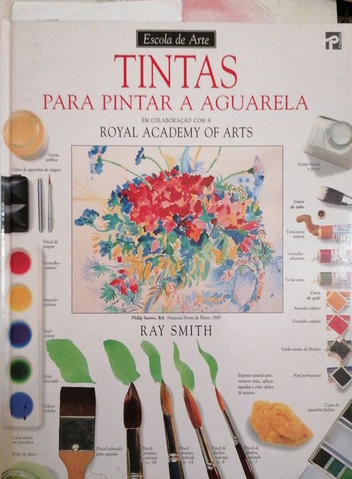 Pintura de paisagens aguarela. Tintas para pintar aguarela.  Ray Smith