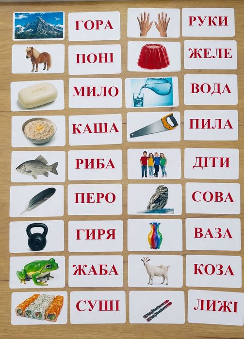 Настільні ігри, картки Домана Парочки, розвиваючі картки, логічні ігри