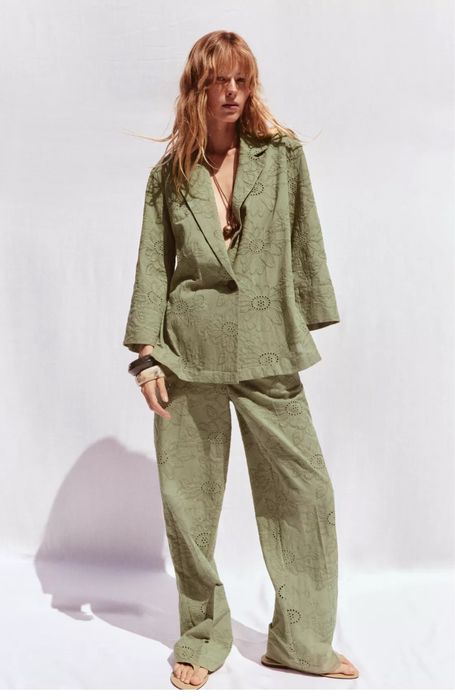 Прямі жіночі штани Zara, кюлоти із високою посадкою, брюки Zara s
