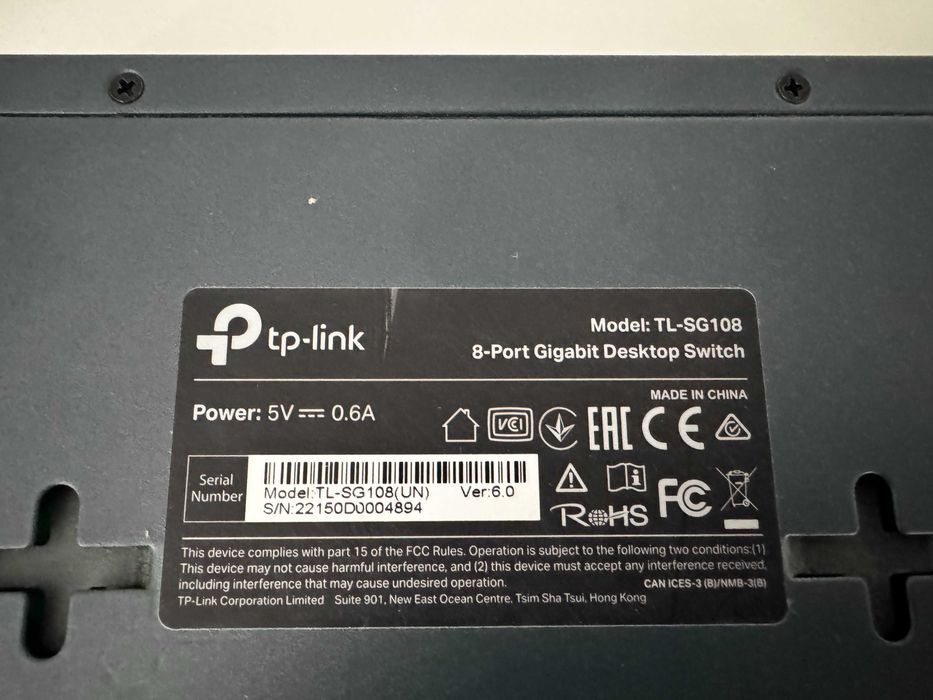 Switch TP-LINK TL-SG108, D-Link DGS-108, NETGEAR GS308E-400EUS ta in.