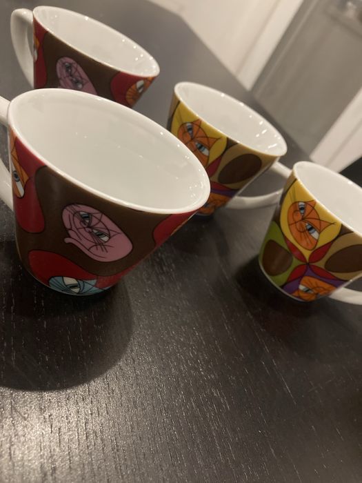Conjunto de chavenas de cafe Gato Preto