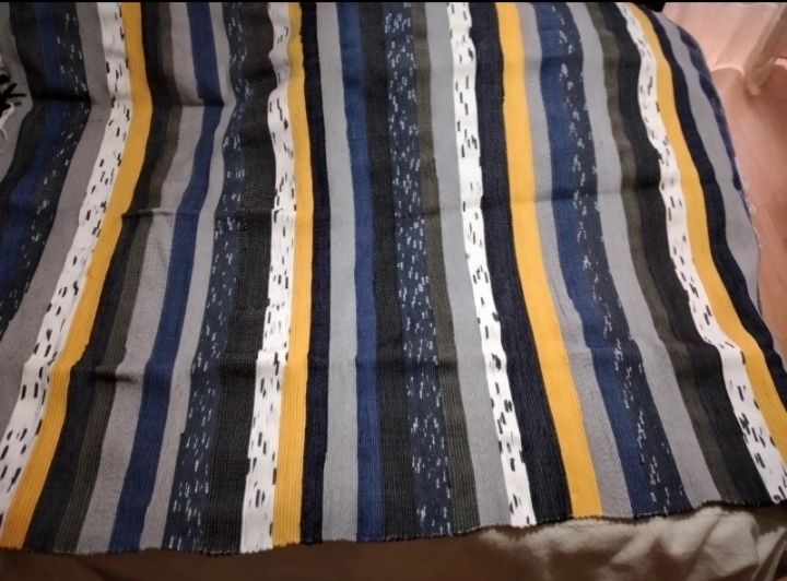 Large Multicolor Cotton Rug